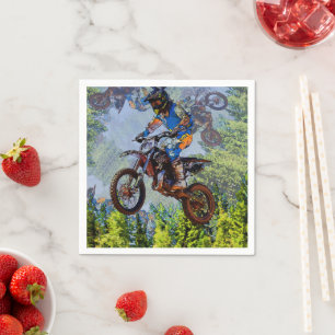 Guardanapo De Papel Tolos De Lixo - Motocross Racers