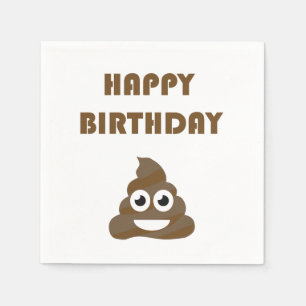 Guardanapo De Papel Tombadilho feliz bonito engraçado Emoji da festa