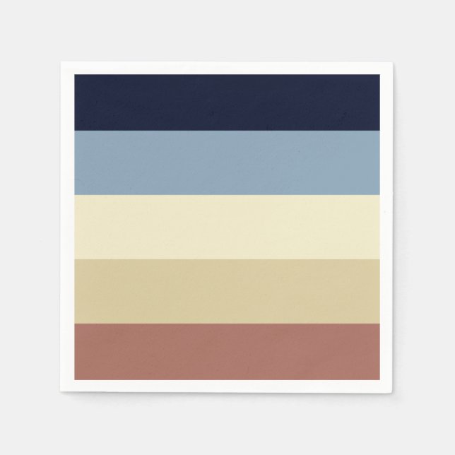 Guardanapo De Papel Tons da Terra e Blues (Frente)