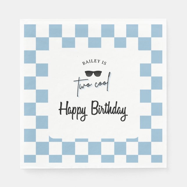 Guardanapo De Papel Too Cool 2nd Birthday  (Frente)