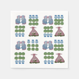 Guardanapo De Papel Topiary Staffordshire Dogs Ginger Jar