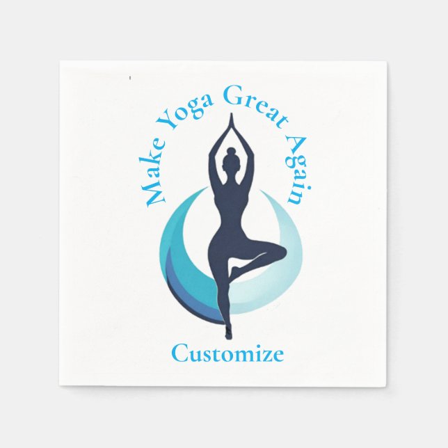 Guardanapo De Papel Tornar Excelente Yoga Novamente Thunder_Cove (Frente)