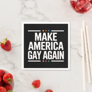 Guardanapo De Papel Torne a América Gay Novamente Farto Mês do Orgulho