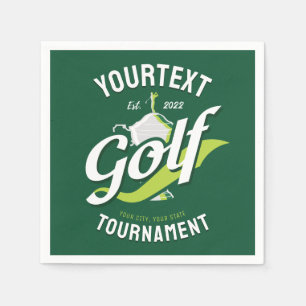 Guardanapo De Papel Torneio de Golfe do nome Pro Golf Torphy Golfing