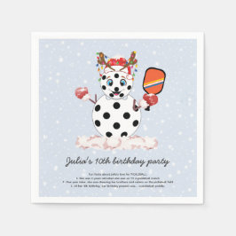 Guardanapo De Papel Torneio de Pickleball em Casas de Natal