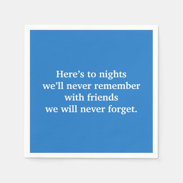 Guardanapo De Papel Torrada de vinho azul (Frente)