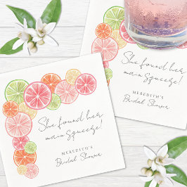 Guardanapo De Papel Torrão de Açúcar Festa de Noiva da Citrus