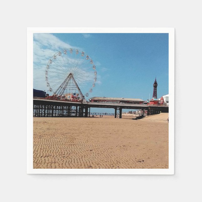 Guardanapo De Papel Torre Blackpool (Frente)