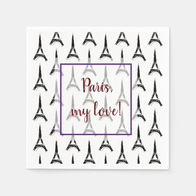 Guardanapo De Papel Torre Eiffel (Frente)