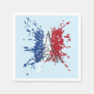 Guardanapo De Papel Torre Eiffel, Bandeira da França 