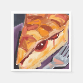 Guardanapo De Papel Torta de Maçã de Ação de Graças Aquarela