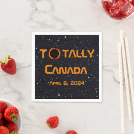 Guardanapo De Papel Totalmente Canadá 2024 Eclipse Solar