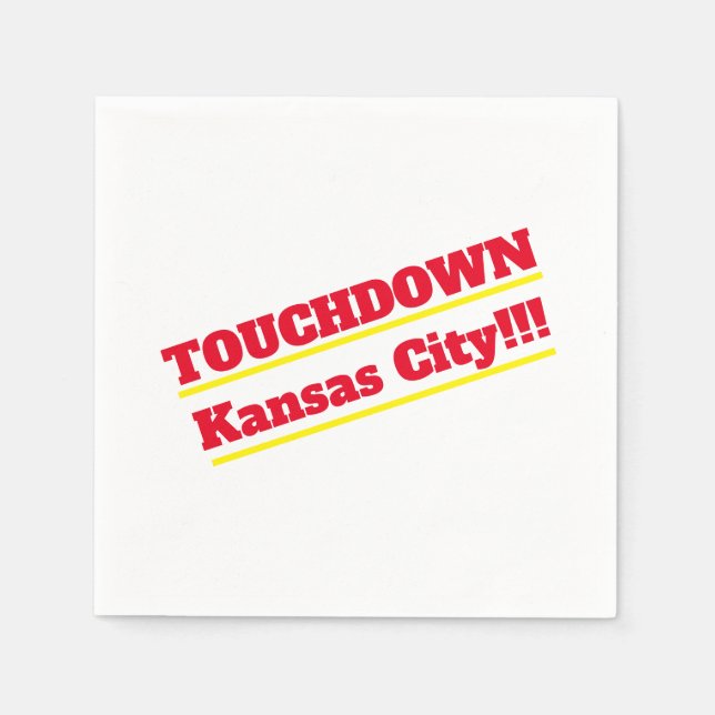 Guardanapo De Papel Touchdown Kansas City Cocktail Napkins (Frente)