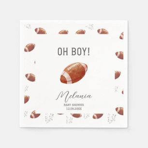 Guardanapo De Papel Touchdowns de futebol americano aquarela bebê
