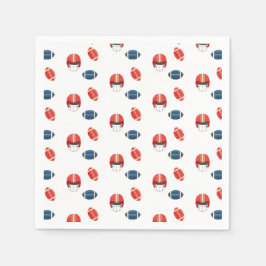 Guardanapo De Papel Touchdowns e dedos minúsculos, chá de fraldas de f