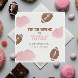 Guardanapo De Papel Touchdowns ou Revelação de Gênero de Tutus