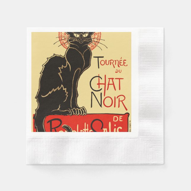 Guardanapo De Papel Tournée du Chat Noir Art Nouveau (Frente)