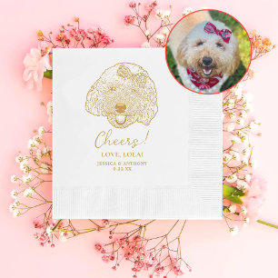 Guardanapo De Papel Toy Poodle Dog Personalizado Cheios Napkins