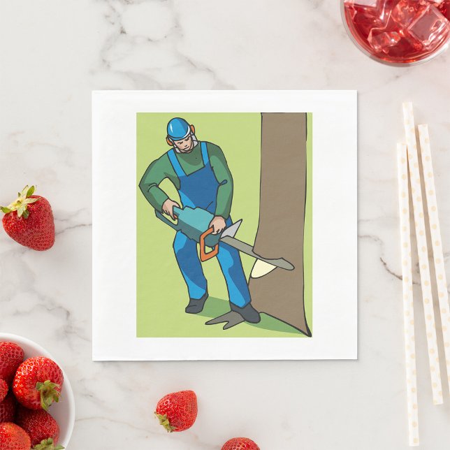 Guardanapo De Papel Trabalhador Florestal (Criador carregado)