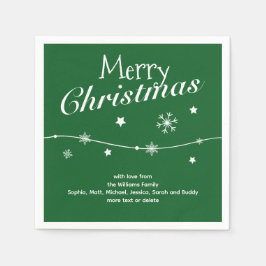 Guardanapo De Papel Tradicional - Verde clássico - Nápoles de Natal