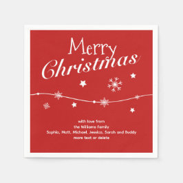 Guardanapo De Papel Tradicional - Vermelho Clássico - Nápoles de Natal