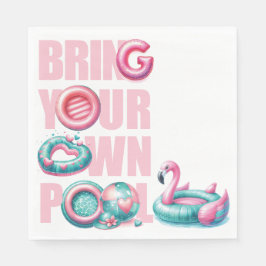 Guardanapo De Papel Traga sua própria festa de Piscina