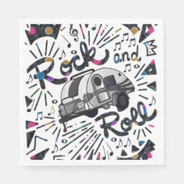 Guardanapo De Papel Trailer do Rock and Roll Viagem registra tema musi