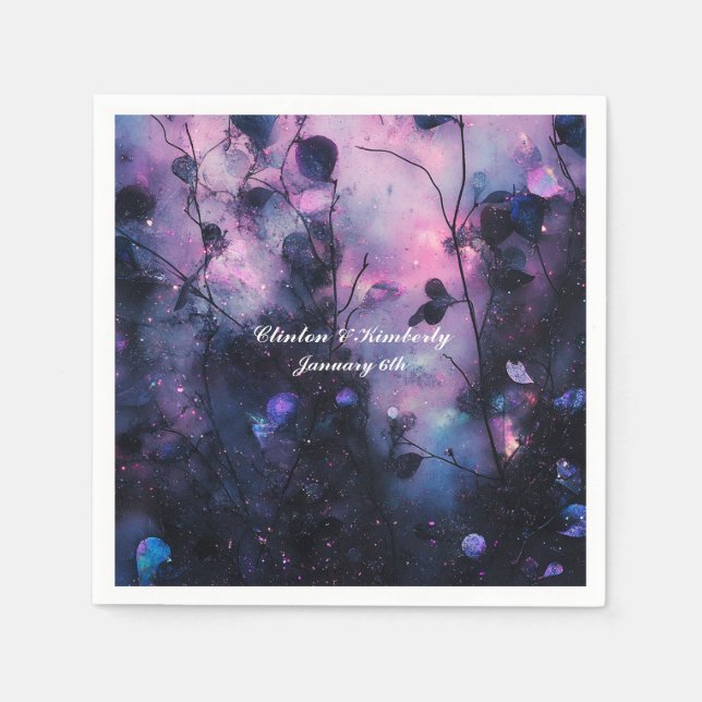 Guardanapo De Papel Transformar Documentos Personalizados de Casamento (Frente)