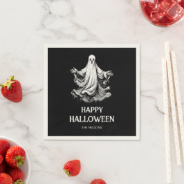 Guardanapo De Papel Tratamento de festa de Halloween assustador com fa