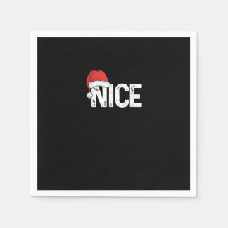 Guardanapo De Papel Travesso ou Bonzinho Design de Natal Engraçado Cor