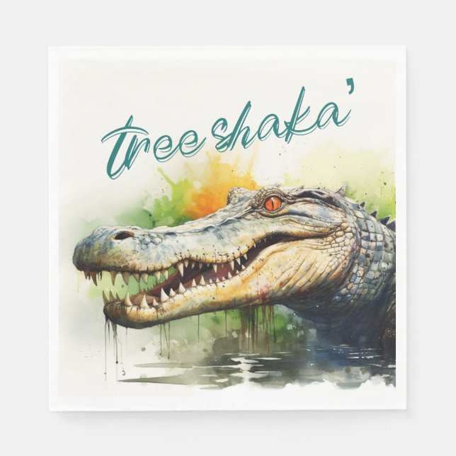 Guardanapo De Papel Tree Shaka" (Frente)