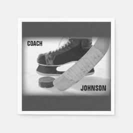 Guardanapo De Papel Treinador De Hóquei Em Gelo Obrigado