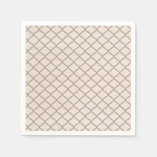 Guardanapo De Papel Treliça Marroquina Osso/Bege
