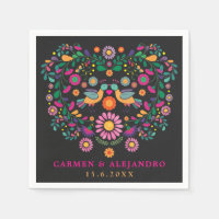 Trendy Fiesta Mexicana Flower Pattern Festa de cas