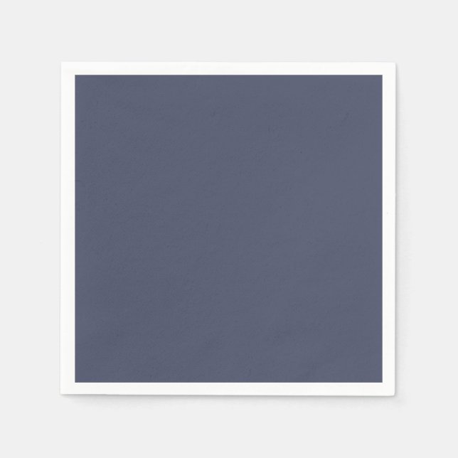 Guardanapo De Papel Trendy Slate Blue Cinza - Nápoles (Frente)