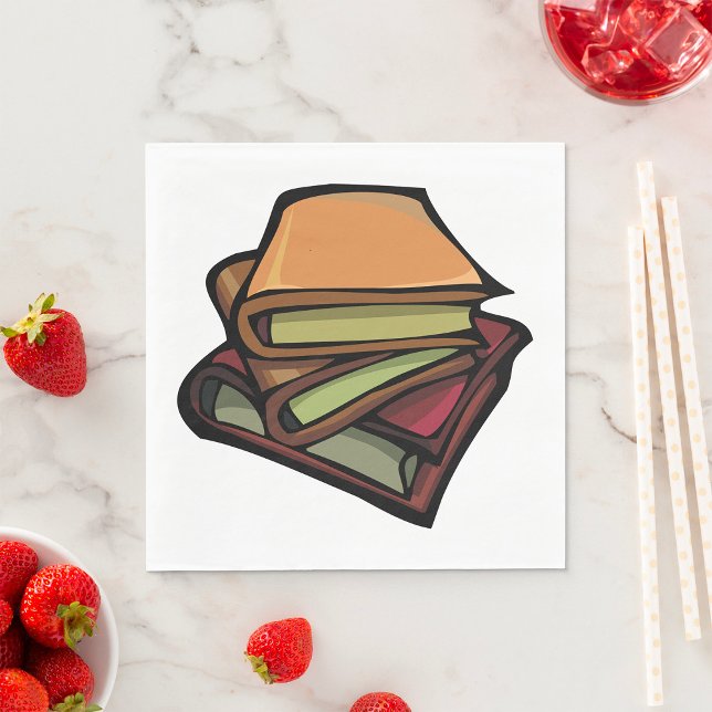 Guardanapo De Papel Três Livros Antigos Empilhados Juntos (Criador carregado)