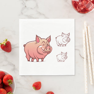 Guardanapo De Papel Três Porcos Papel Napkins