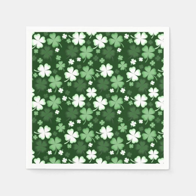 Guardanapo De Papel Trevo Verde, Dia de São Patrício (Frente)