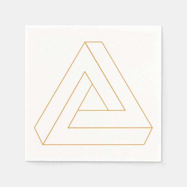Guardanapo De Papel Triângulo Impossível Napkins (Frente)