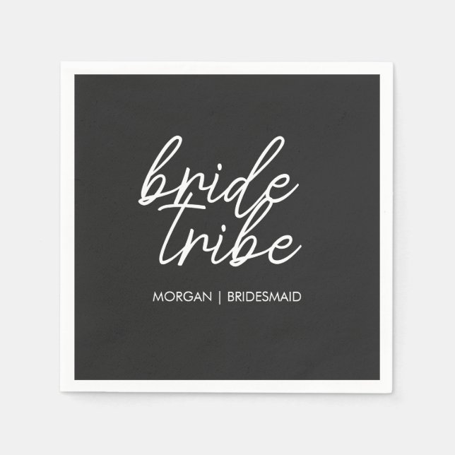 Guardanapo De Papel Tribo Bride | Bronesmaid Bachelorette (Frente)