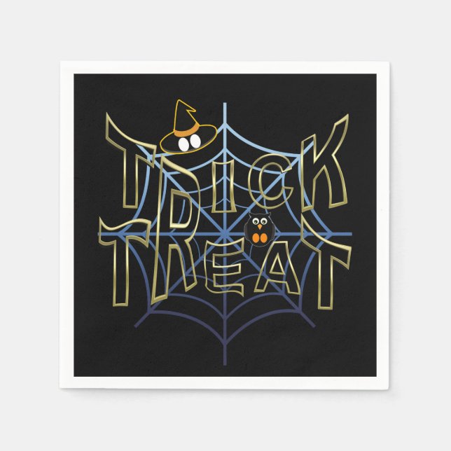 Guardanapo De Papel Trick-or-Treat-Halobetween (Frente)