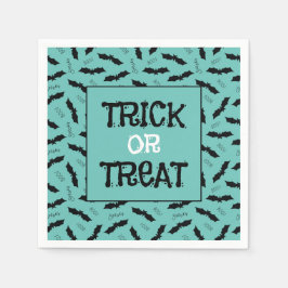 Guardanapo De Papel Trick ou Treine Bats de Festa de Halloween