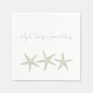 Guardanapo De Papel Trio de Estrelas-do-Mar em Aquarela