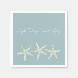 Guardanapo De Papel Trio de Estrelas-do-Mar em Aquarela