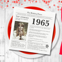 Trivia de aniversário do jornal de 1965