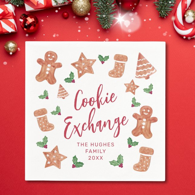 Guardanapo De Papel Troca de Biscoitos de Natal (Criador carregado)