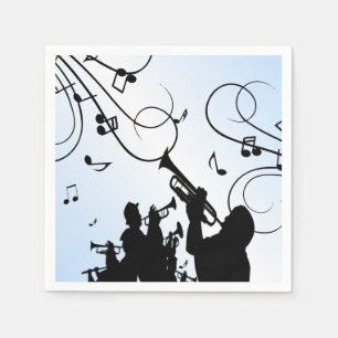 Guardanapo De Papel Trompet Section Blue Music