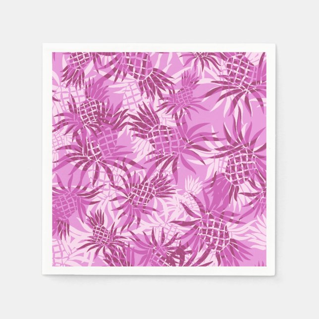 Guardanapo De Papel Tropical de Pineapple Camo Hawaiian (Frente)