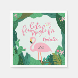 Guardanapo De Papel Tropical flamingo