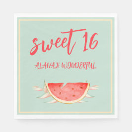 Guardanapo De Papel Tropical Havaiana 16º aniversário